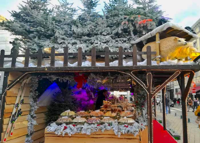 A road trip through Europe Christmas market Liege Belgium