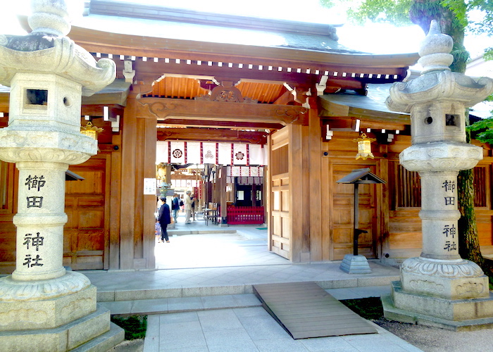 Fukuoka Travel Guide What to do in Fukuoka Japan Kushida Shrine entrance