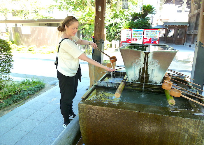 Fukuoka Travel Guide What to do in Fukuoka Japan Kushida Shrine water pavillion