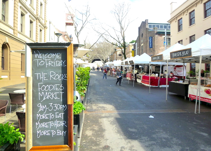 Sydney Travel Guide What to do in Sydney Australia The Rocks Friday Foodies Market
