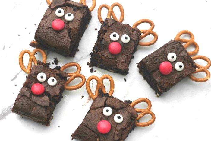 10 fun Christmas recipes for kids Christmas Reindeer Brownies