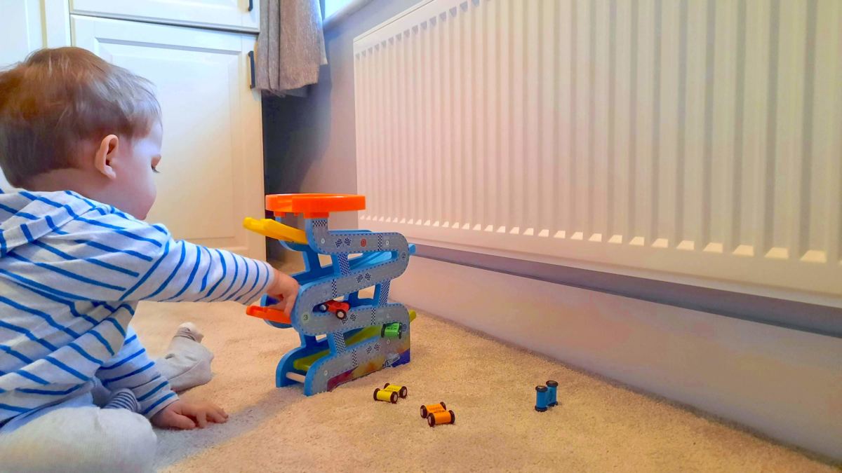 Jaques of London children’s wooden toy review car ramp