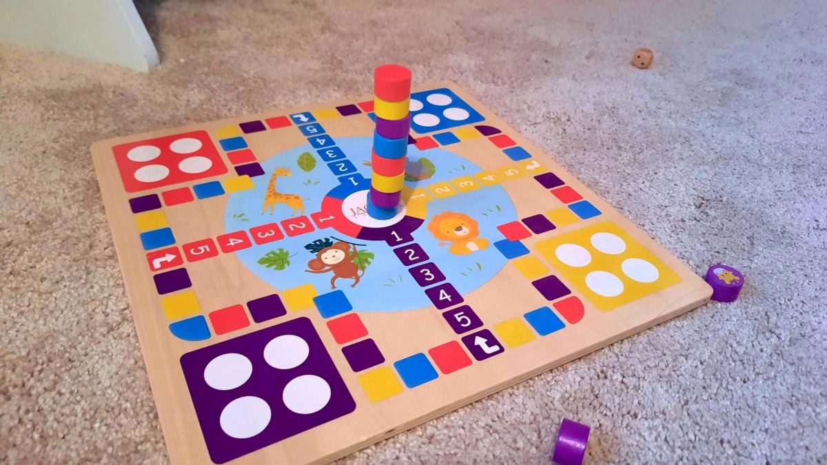 Jaques of London children’s wooden toy review ludo and snakes and ladders