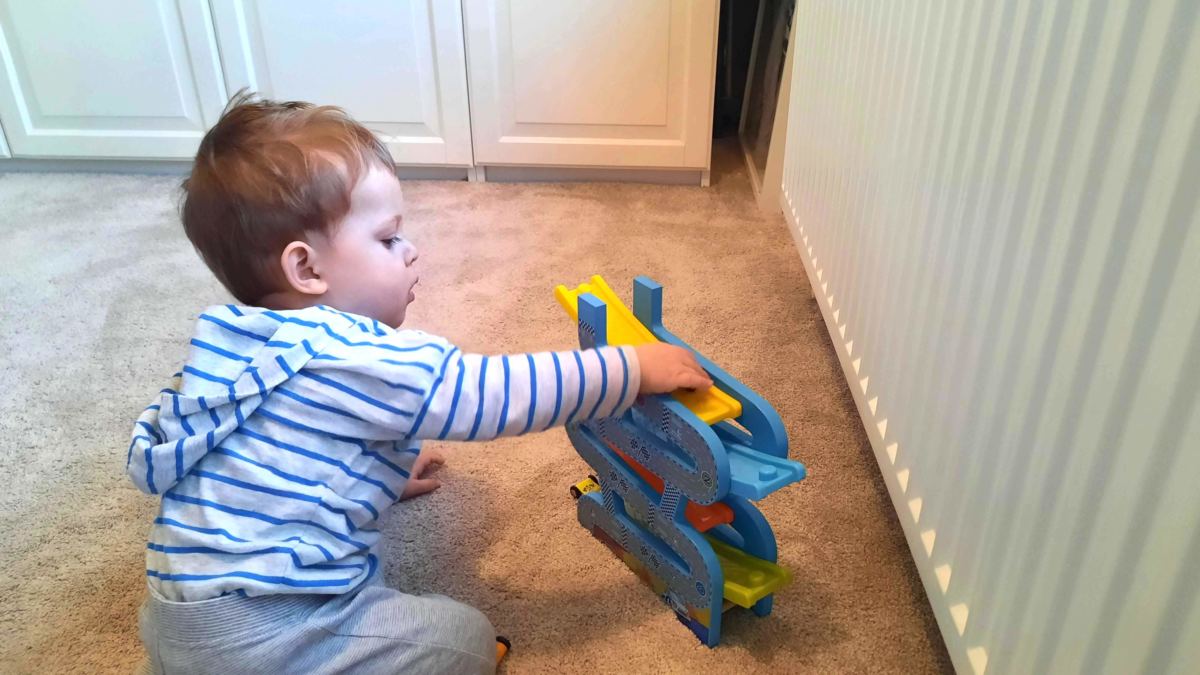 Jaques of London children’s wooden toy review wooden car ramp