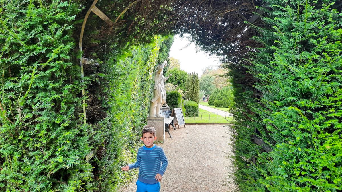 A day out at Hughenden, National Trust parterre entrance