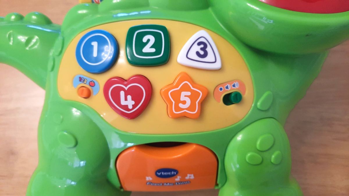 VTech Feed Me Dino children’s toy review interactive toy