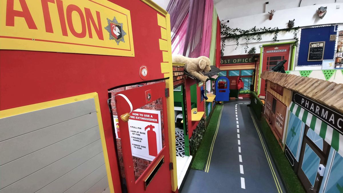 Playtrain Activity Centre, High Wycombe, Buckinghamshire role play village shops
