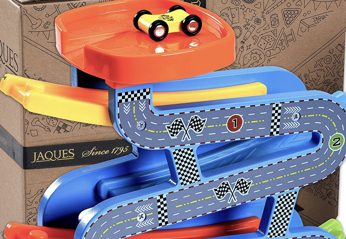Gift ideas for 2 year old boys Jaques of London Wooden Carpark