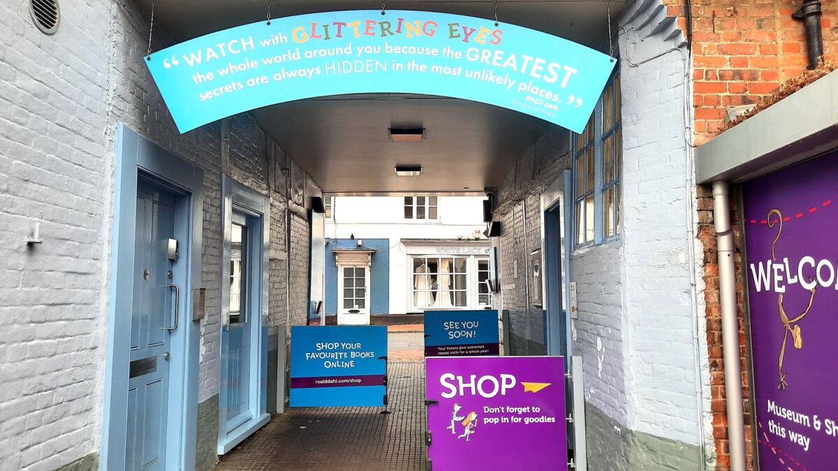The Roald Dahl Museum and Story Centre Review entrance