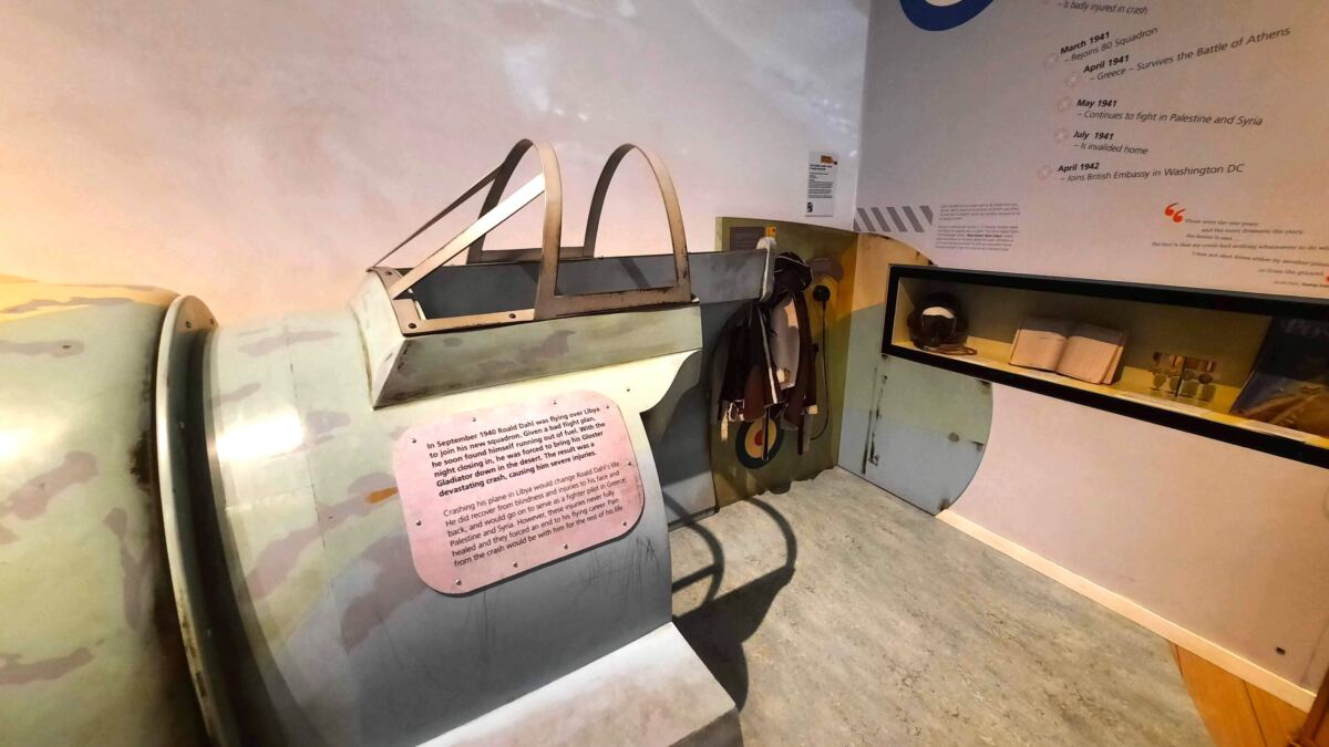 The Roald Dahl Museum and Story Centre Review plane cockpit