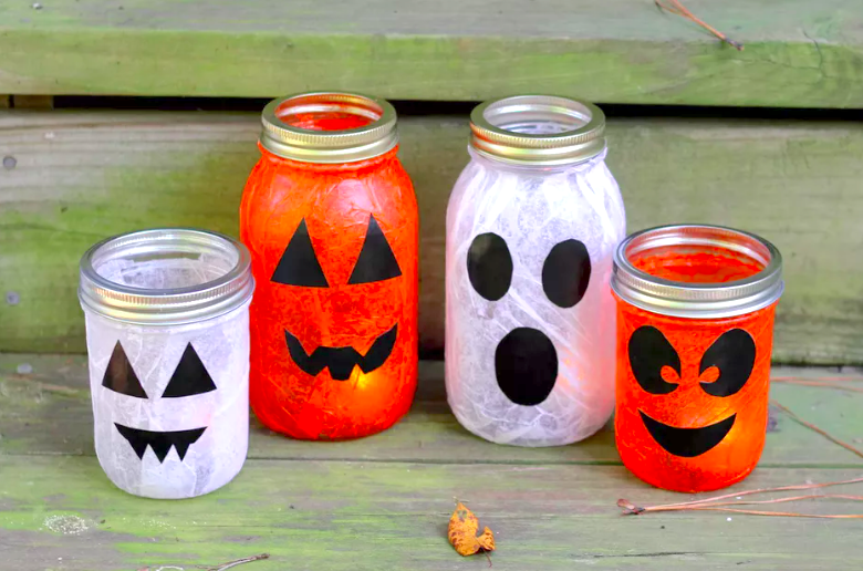 10 easy Halloween crafts for kids Mod Podge Halloween Lanterns