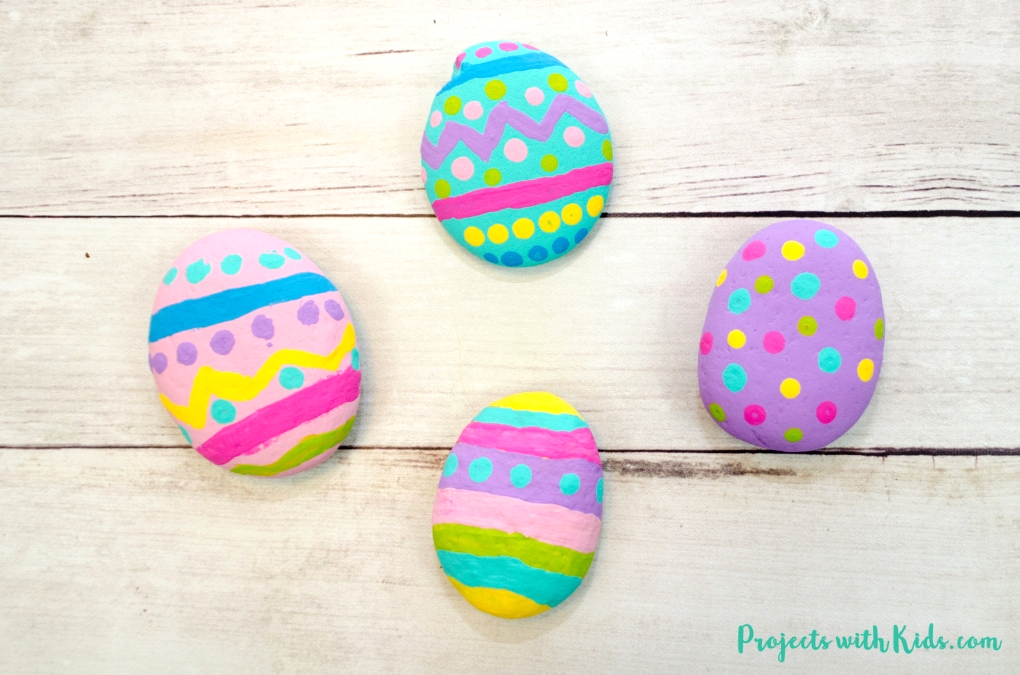 10 easy Easter crafts for kids Painted Easter Egg Rocks