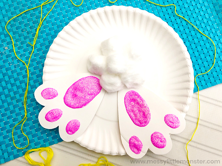 10 easy Easter crafts for kids Paper Plate Bunny Butt