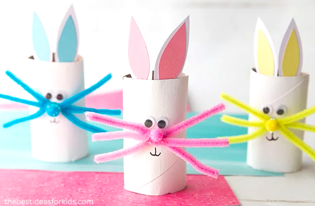 10 easy Easter crafts for kids Toilet Paper Roll Bunny Craft