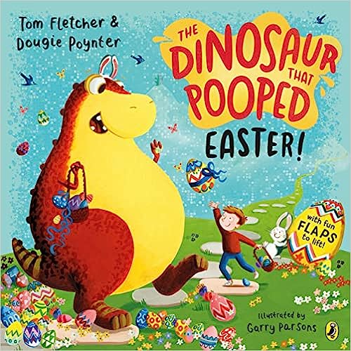 Fun and colourful Easter books for toddlers for toddlers of all ages. The Dinosaur that Pooped Easter.