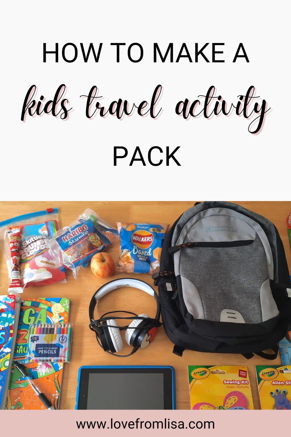 How to make a kids travel activity pack Pinterest