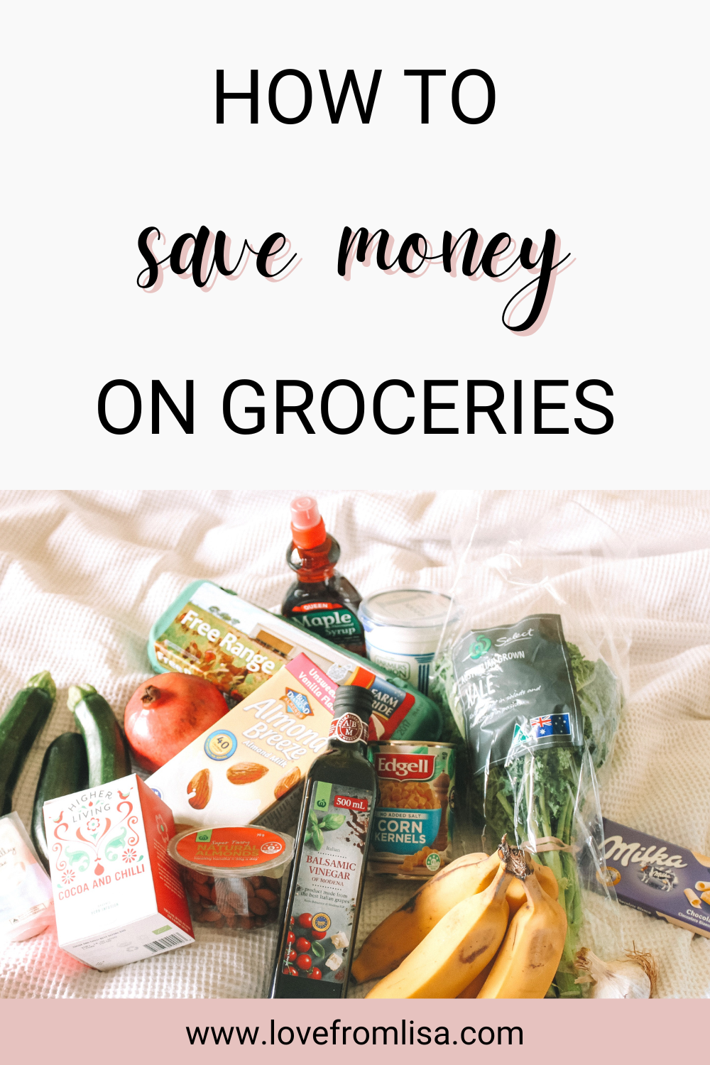 Tips on how to save money on groceries, how to save money at the supermarket, and how to reduce food bills.
