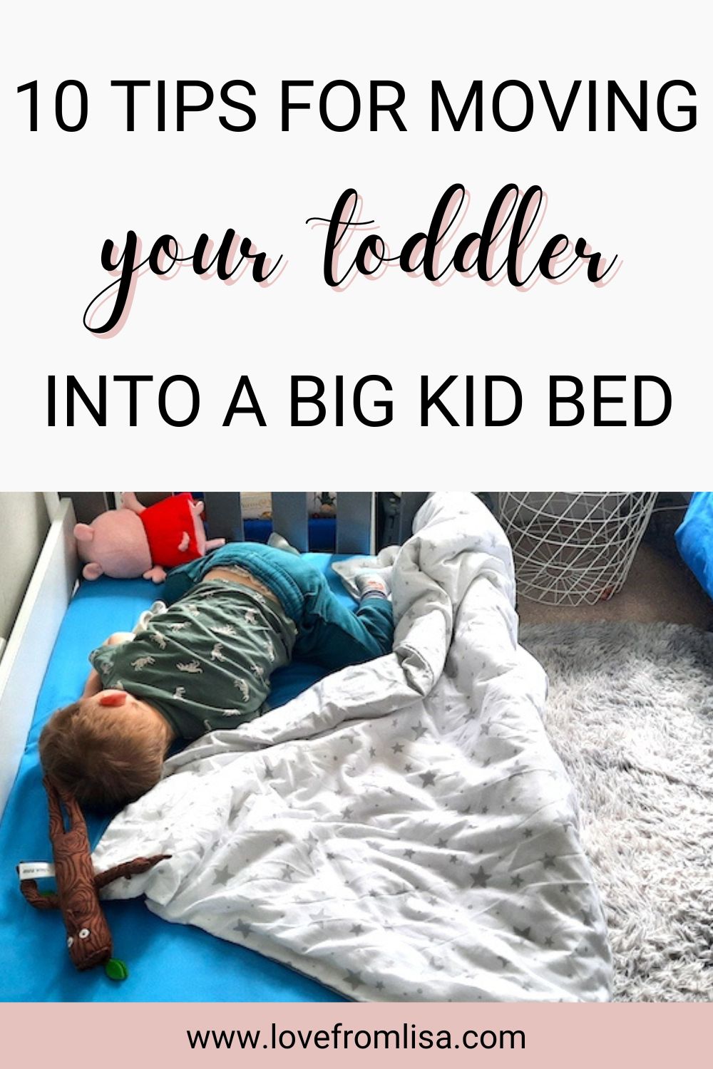 Tips for moving your toddler into a big kid bed