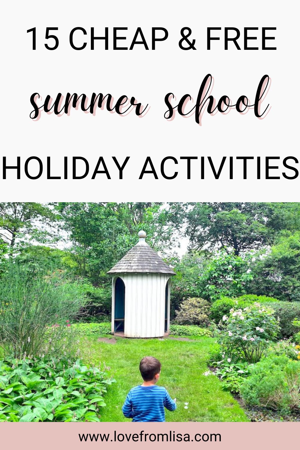 15 cheap and free summer school holiday activities Pinterest
