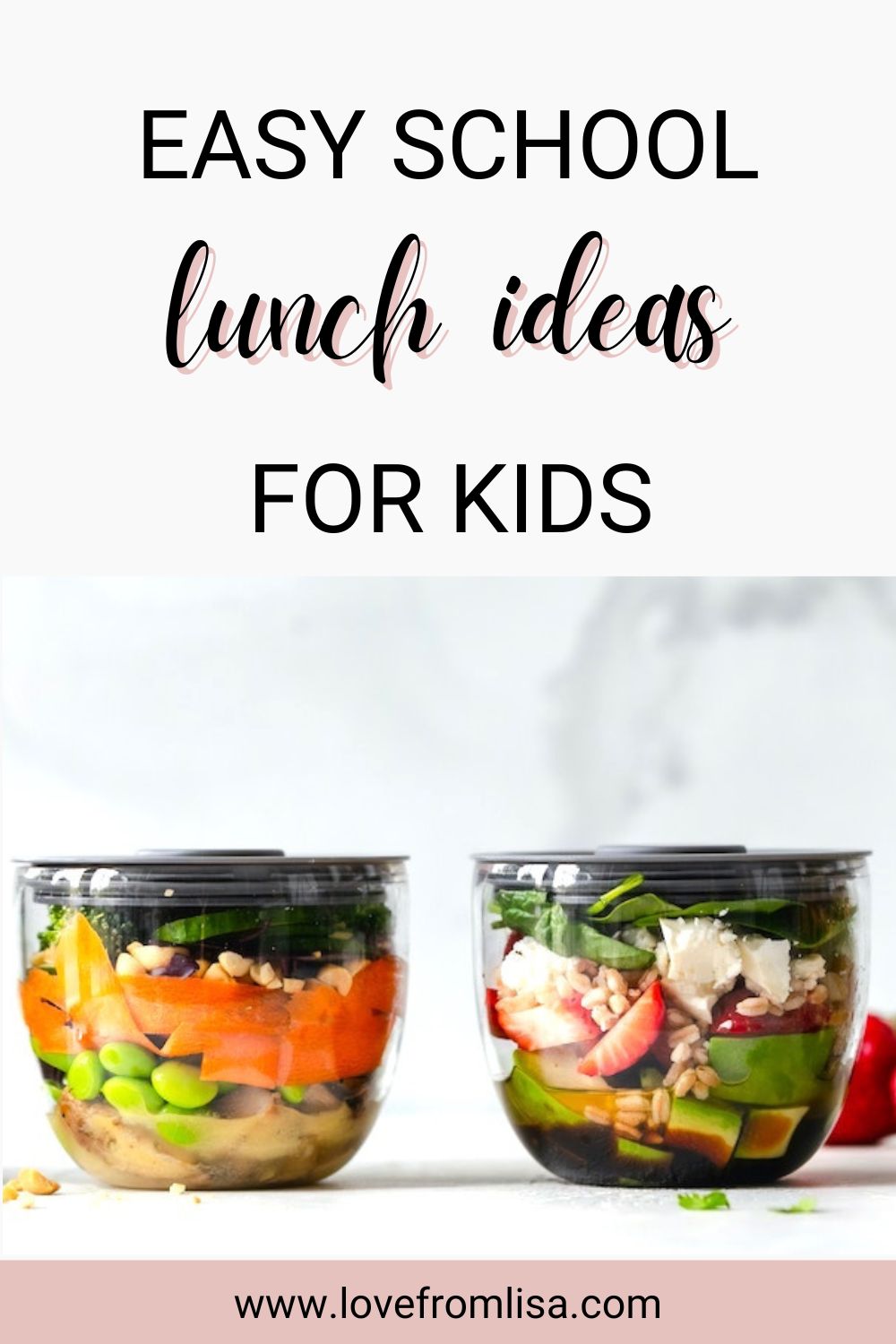 Easy school lunch ideas for kids