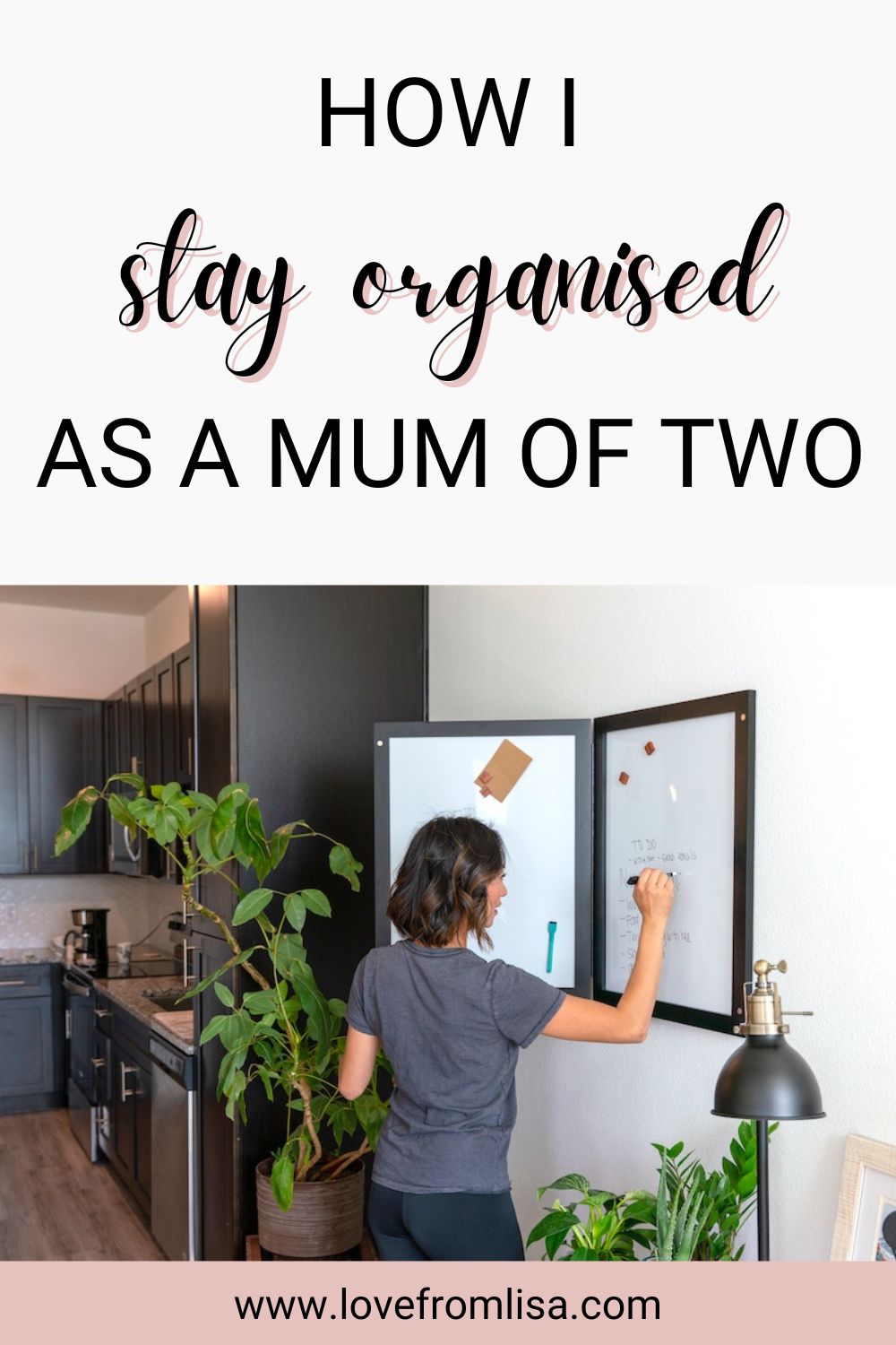 How to stay organised as a mum Pinterest graphic
