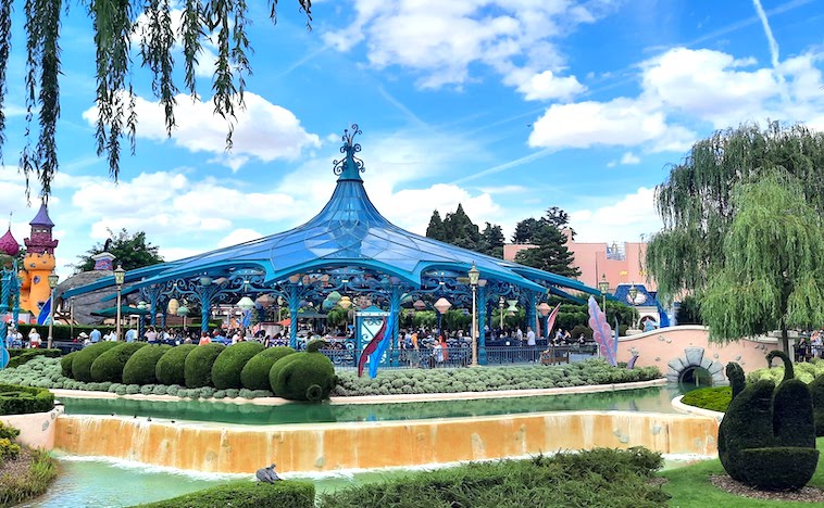 Mad Hatter's Tea Cups at Disneyland Paris - one of the things to see when visiting Disneyland Paris in one day.