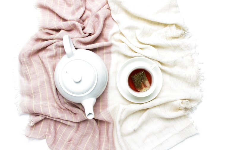 A teapot, and tea - one way to overcome mum burnout.