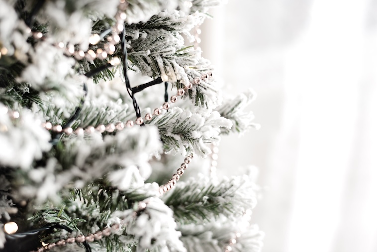 Christmas tree with beading - decorating a Christmas tree is something to add to your Christmas bucket list.