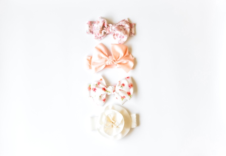 Baby hair accessories - one of many kids stocking stuffer ideas.