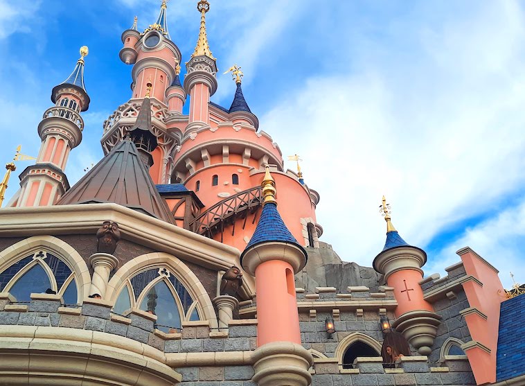 Sleeping Beauty's Castle at Disneyland Paris - one of the things to see when visiting Disneyland Paris in one day.